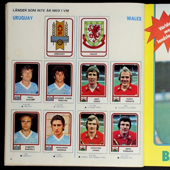 Argentina 78 Panini Sticker Album komplett - Fotboll VM Version