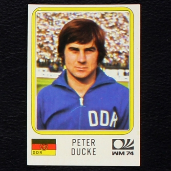 Peter Ducke Sticker No. 128 Panini - München 74