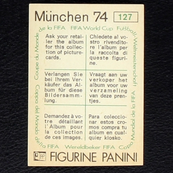 Preview: Jürgen Sparwasser Sticker No. 127 Panini - München 74
