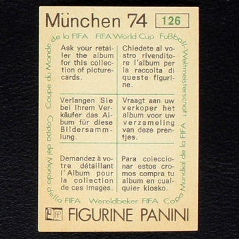 Preview: Joachim Streich Sticker No. 126 Panini - München 74