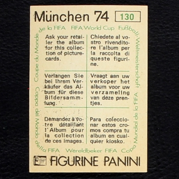 Preview: Chile Wappen Sticker No. 130 Panini - München 74