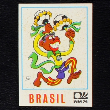 Brasil Karikatur Sticker No. 149 Panini - München 74