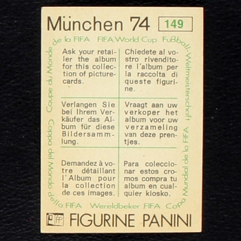 Preview: Brasil Karikatur Sticker No. 149 Panini - München 74