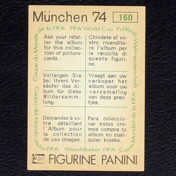 Preview: Piazza Sticker No. 160 Panini - München 74
