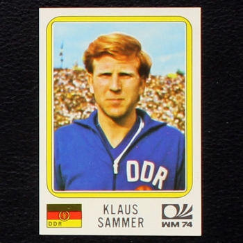 Klaus Sammer Sticker No. 121 Panini - München 74