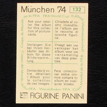 Preview: Chile Karikatur Sticker No. 132 Panini - München 74