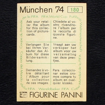 Preview: Maku Mayanga Sticker No. 180 Panini - München 74