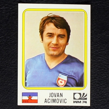 Jovan Acimovic Sticker No. 191 Panini - München 74