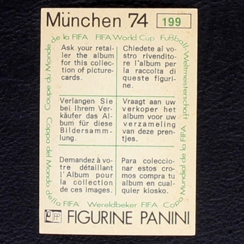 Preview: Scotland Mannschaft Sticker No. 199 Panini - München 74