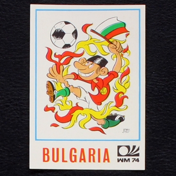 Bulgaria Karikatur Sticker No. 251 Panini - München 74
