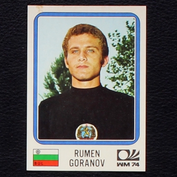 Rumen Goranov Sticker No. 252 Panini - München 74