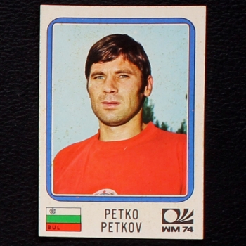 Petko Petkov Sticker No. 264 Panini - München 74
