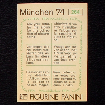 Preview: Petko Petkov Sticker No. 264 Panini - München 74