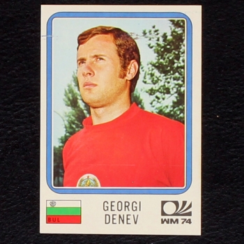 Georgi Denev Sticker No. 265 Panini - München 74