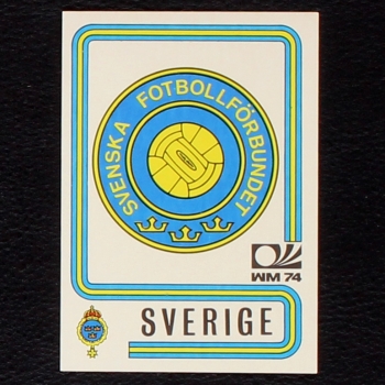 Sverige Wappen Sticker No. 266 Panini - München 74