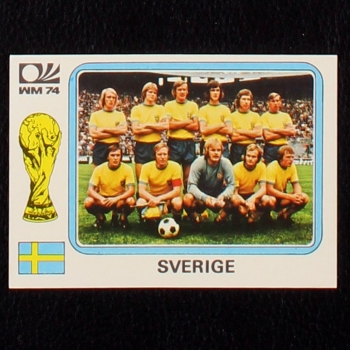Sverige Mannschaft Sticker No. 267 Panini - München 74