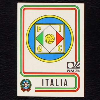 Italia Wappen Sticker No. 283 Panini - München 74