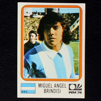 Miguel Angel Brindisi Sticker No. 328 Panini - München 74