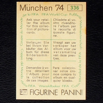 Preview: Polska Karikatur Sticker No. 336 Panini - München 74