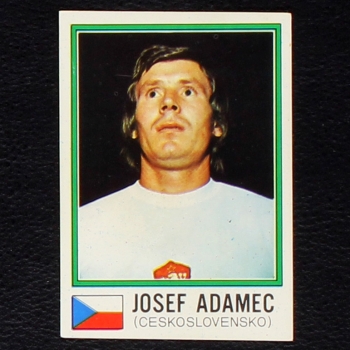 Josef Adamec Sticker No. 362 Panini - München 74
