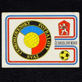 Ceskoslovensko Wappen Sticker No. 363 Panini - München 74