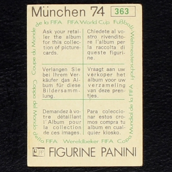 Preview: Ceskoslovensko Wappen Sticker No. 363 Panini - München 74