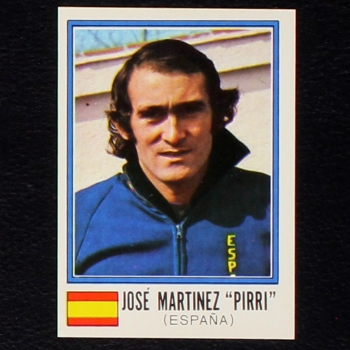 Jose Martinez Pirri Sticker No. 374 Panini - München 74