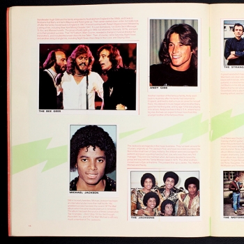 The Rock & Pop Collection Panini sticker album complete