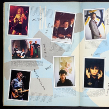 Smash Hits 85 Panini sticker album complete