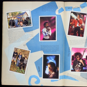 Smash Hits 85 Panini sticker album complete