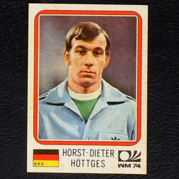 Horst-Dieter Höttges Sticker No. 86 Panini - München 74