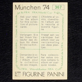 Preview: Allan Clarke Sticker No. 367 Panini - München 74