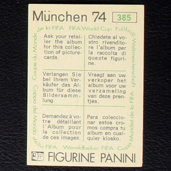 Preview: Jakop Kuhn Sticker No. 385 Panini - München 74