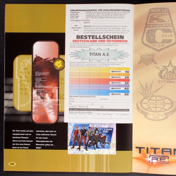 Titan A.E. Panini Sticker Album komplett