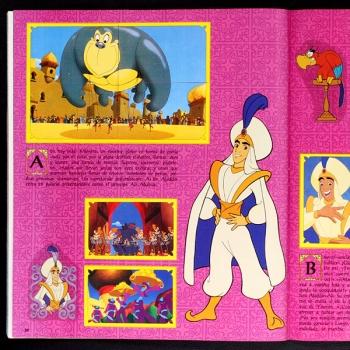 Aladdin Panini sticker album complete - E
