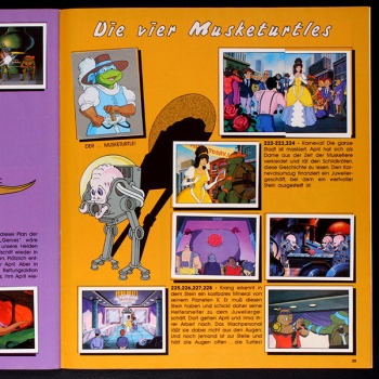 Turtles Panini sticker album complete