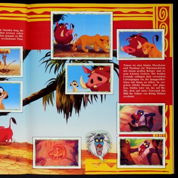 König der Löwen Panini Sticker Album komplett