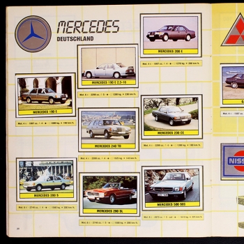 Auto 2000 Panini Sticker Album komplett