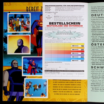 Superman Panini sticker album complete