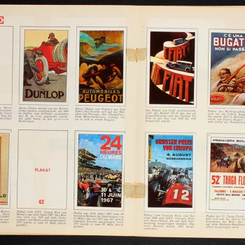 Automobile Panini Sticker Album teilgefüllt -57