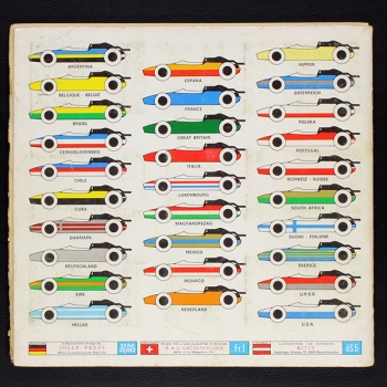 Automobile Panini Sticker Album teilgefüllt -57