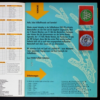 Preview: Fußball 90 Panini Sticker Album komplett