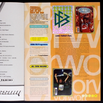 Preview: Fußball 99 Panini Sticker Album komplett