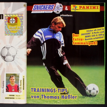 Fußball 96 Endphase Panini Sticker Album komplett