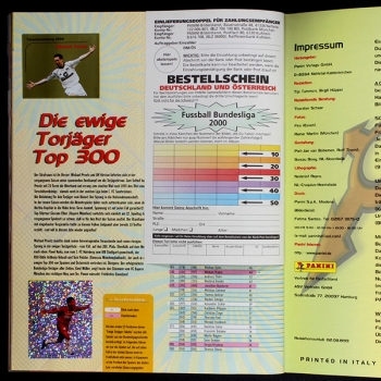 Fußball 2000 Panini sticker album complete