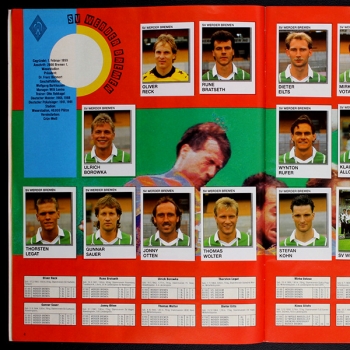 Preview: Fußball 92 Panini Sticker Album komplett