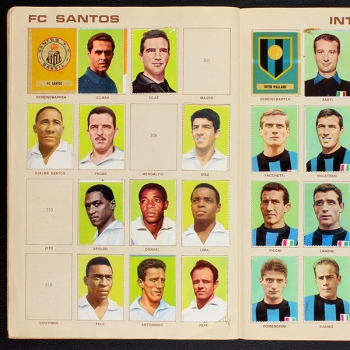Fußball 1965 Sicker Sticker Album teilgefüllt -15
