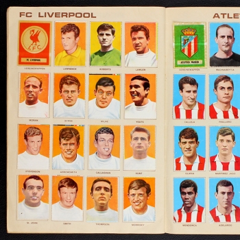 Fußball 1965 Sicker Sticker Album teilgefüllt -15