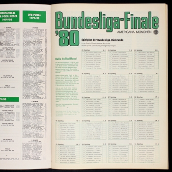 Preview: Bundesliga-Finale 80 Americana Sticker fast Leeralbum