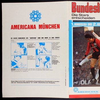 Bundesliga-Finale 80 Americana Sticker fast Leeralbum